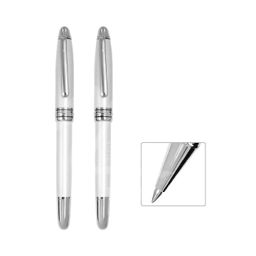 White Classical High End Metal Roller Pen for Promotion